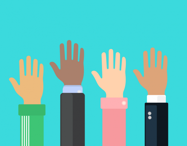 all hands in