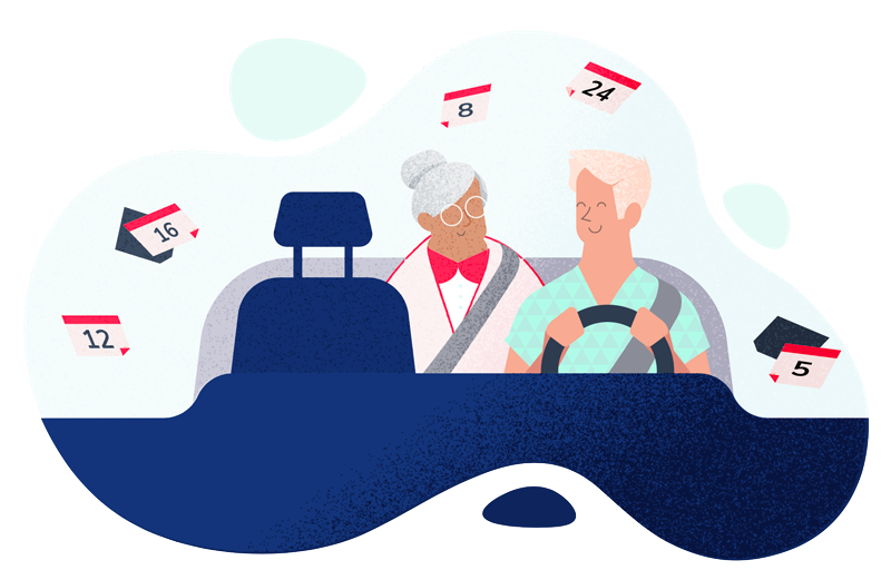 Driver Image Driver offering a ride to a member